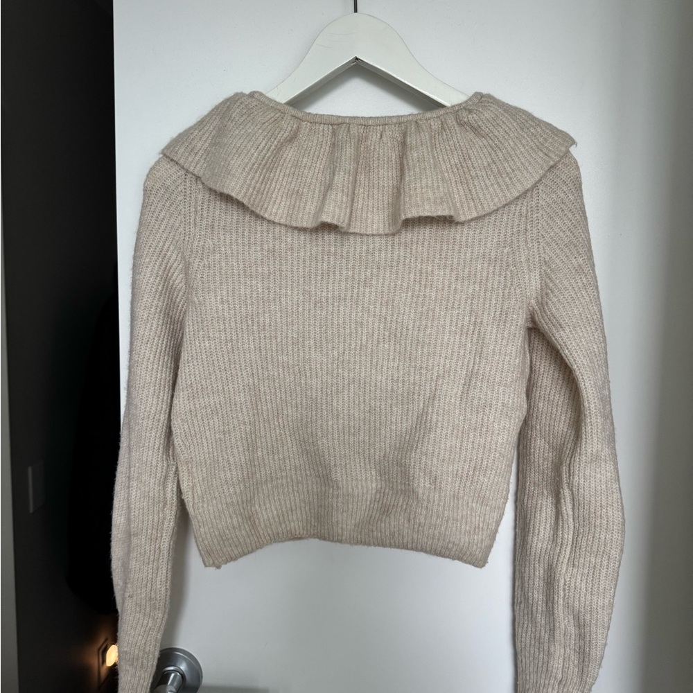 H&M Cream Ruffled Cardigan - Picture 5 of 5